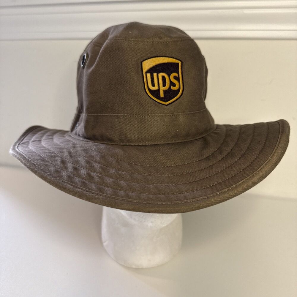 United Parcel Service UPS Boonie Bucket Sun Brim Hat Fitted MEDIUM